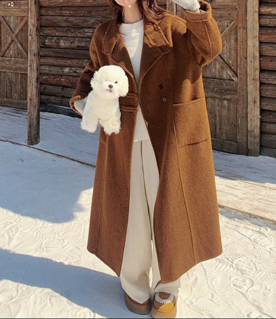 Manteau Long Élégant et Chaleureux pour Femme