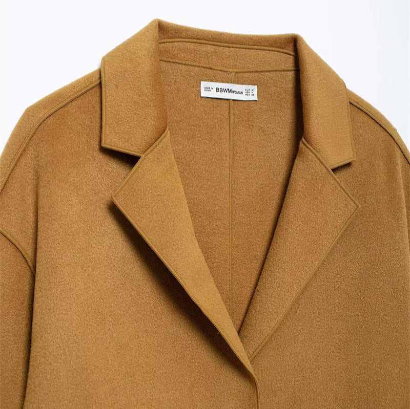 Manteau en laine réversible