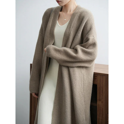 Cardigan en Tricot Long et Élégant