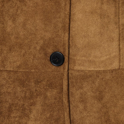 Veste Ajustée en Suédine – Chic Minimaliste & Coupe Précise
