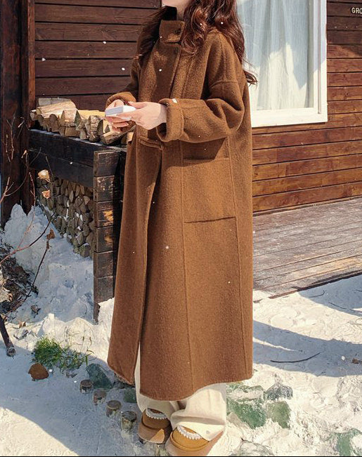 Manteau Long Élégant et Chaleureux pour Femme