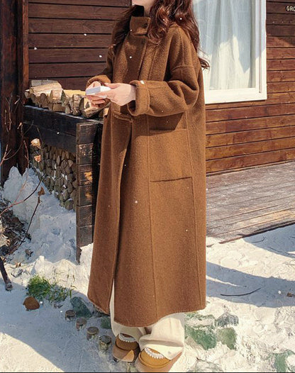Manteau Long Élégant et Chaleureux pour Femme