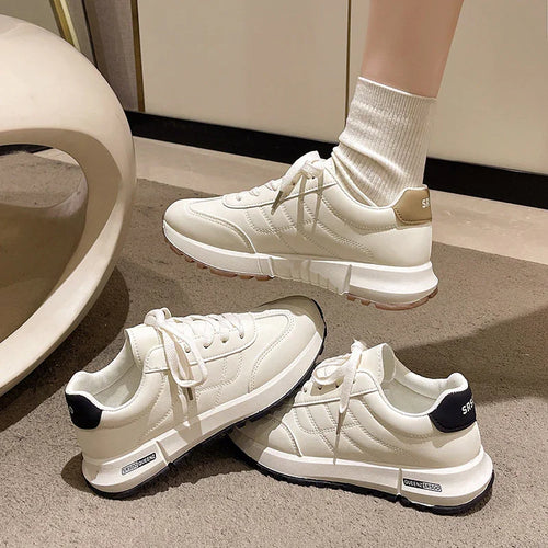 Baskets urbaines confort premium à lacets