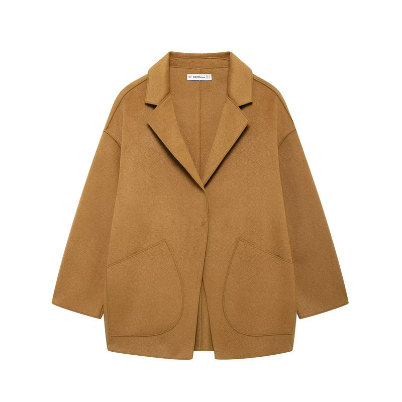 Manteau en laine réversible