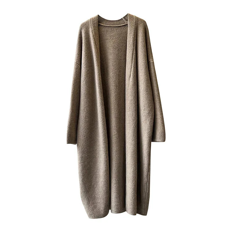 Cardigan en Tricot Long et Élégant