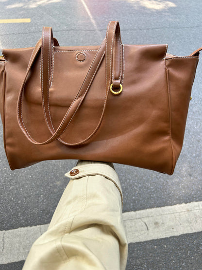 Sac à bandoulière rétro simple avec grande capacité