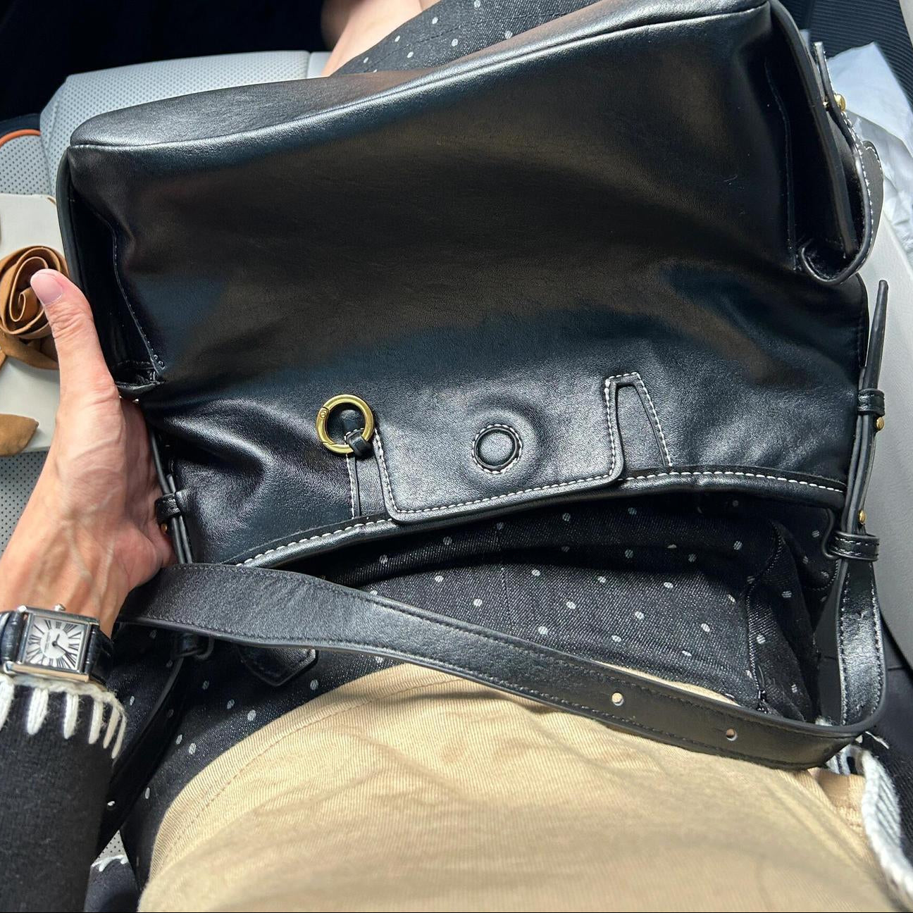 Sac à bandoulière rétro simple avec grande capacité