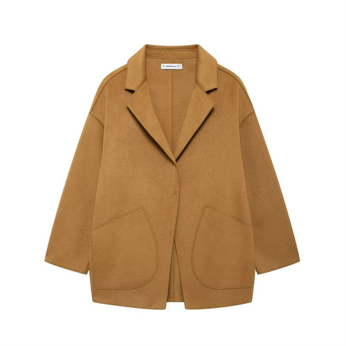 Manteau en laine réversible