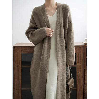 Cardigan en Tricot Long et Élégant