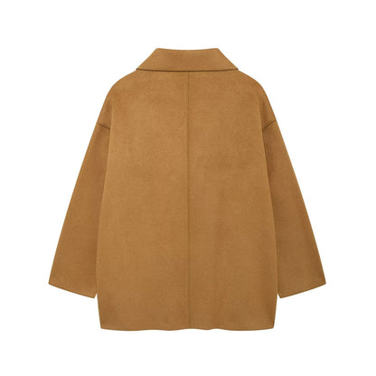 Manteau en laine réversible