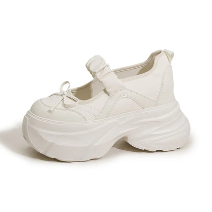 Chaussures à plateforme à velcro et lacets