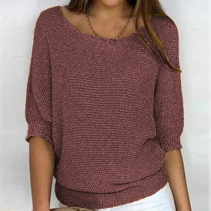 LADERRA | Pull Demi Manche Décontracté En Coton
