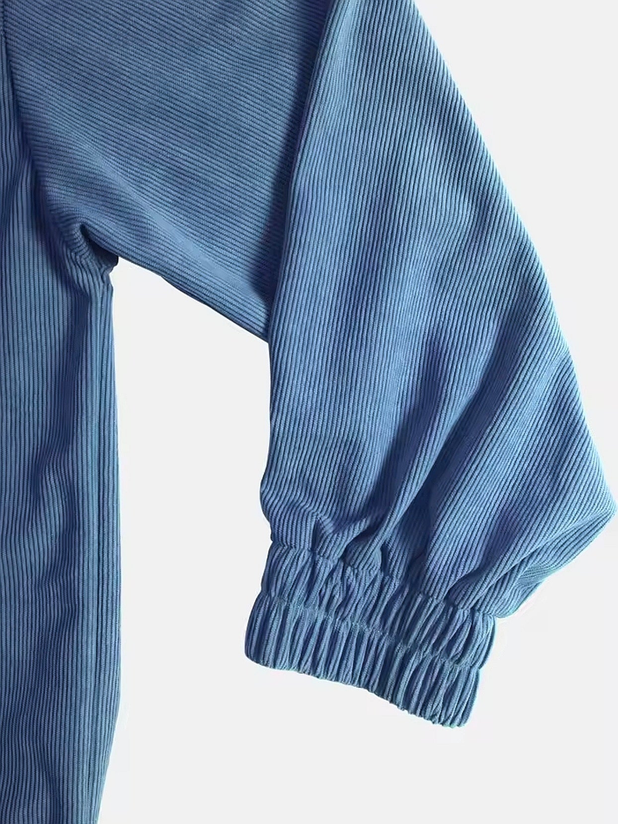 Veste Zippée Légère en Velours Côtelé