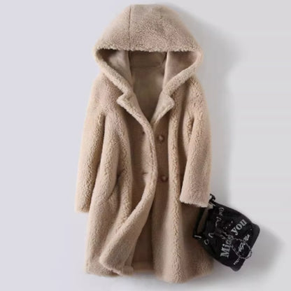 Manteau Douillet à Capuche en Fourrure