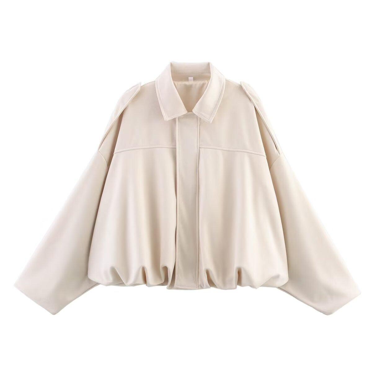 Veste Bomber Oversize en Suédine Douce