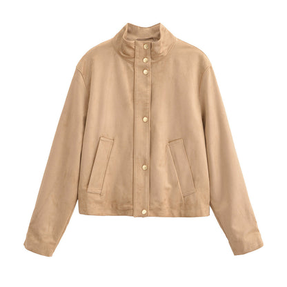 Blouson Suédine Premium – L’Indispensable de Mi-Saison