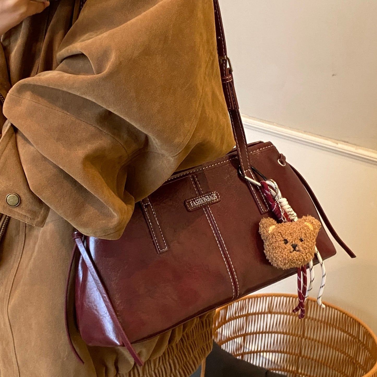 Sac à bandoulière féminin rétro minimaliste à la mode