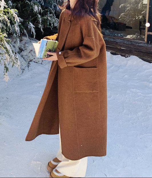 Manteau Long Élégant et Chaleureux pour Femme