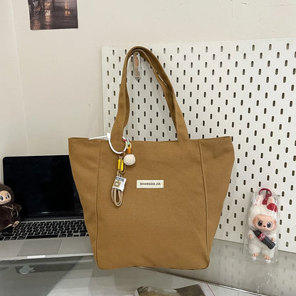 Sac à bandoulière en toile décontracté grande capacité