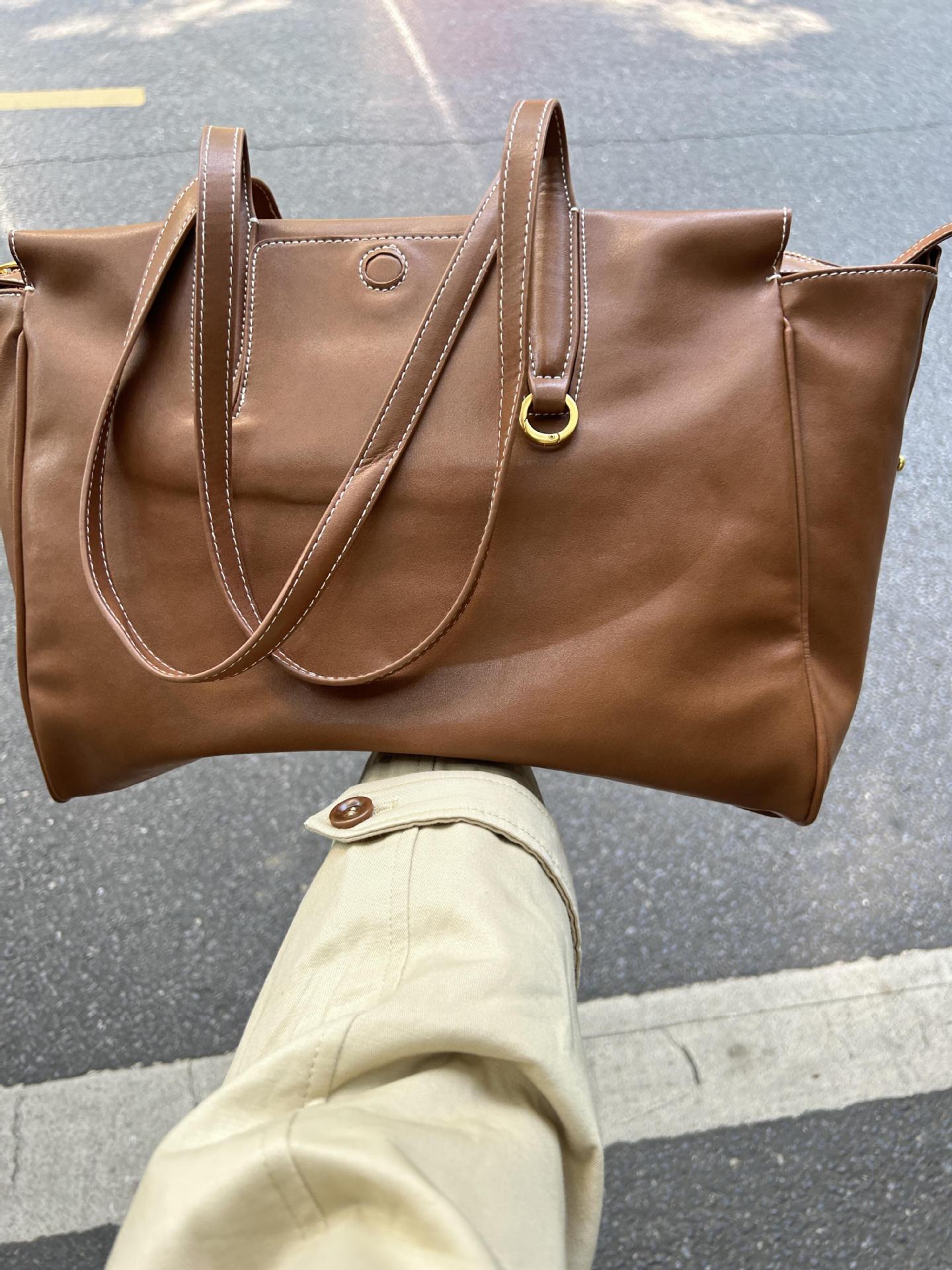 Sac à bandoulière rétro simple avec grande capacité