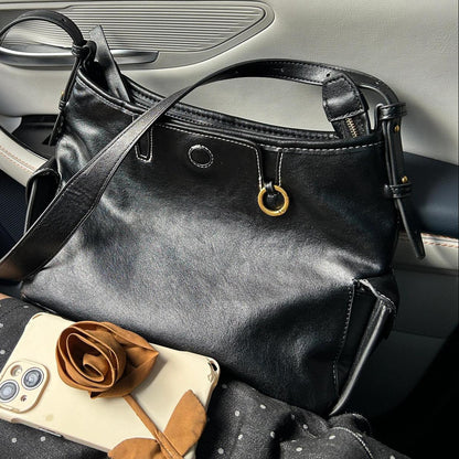 Sac à bandoulière rétro simple avec grande capacité